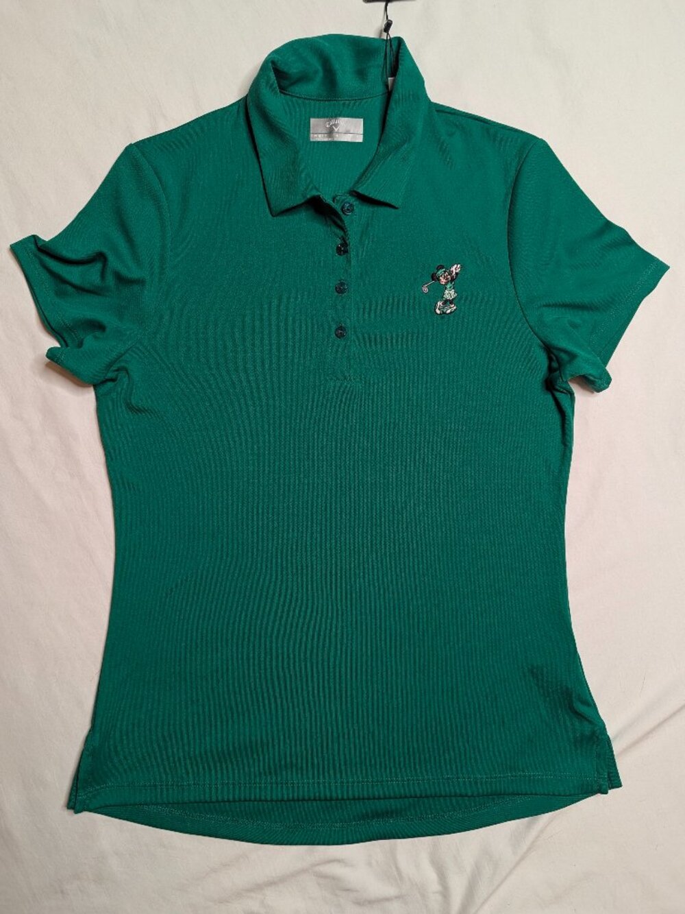 Callaway Women's Green Disney Polo Shirt, Size Small, New With Tags